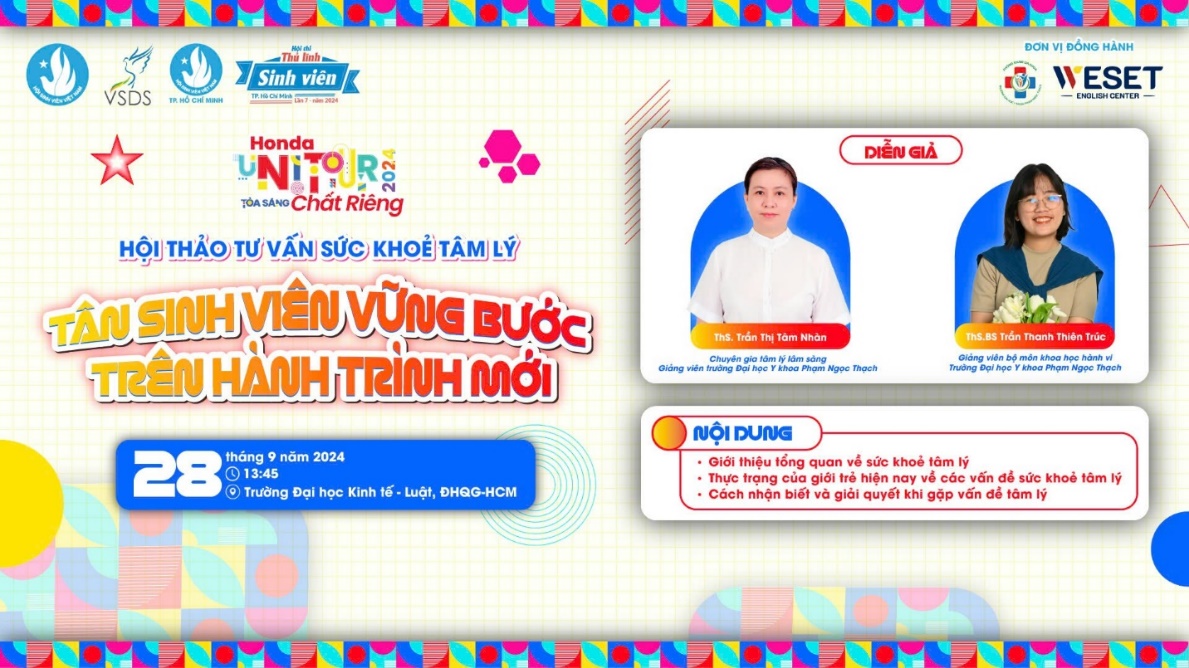 PHÒNG KHÁM ĐA KHOA TRƯỜNG ĐẠI HỌC Y KHOA PHẠM NGỌC THẠCH ĐỒNG HÀNH CÙNG NGÀY HỘI CHÀO ĐÓN TÂN SINH VIÊN TP.HCM 2024